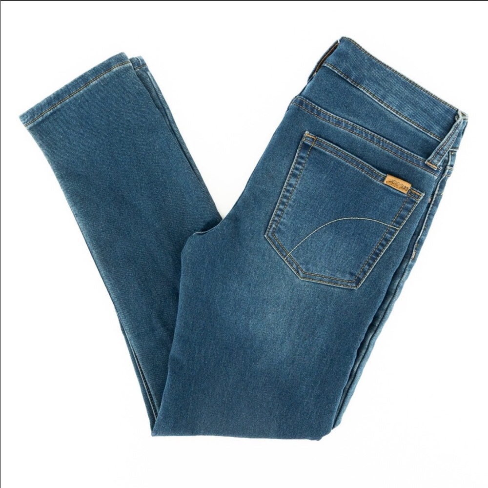 Joe's Jeans Adjustable Waist Embroidered Blue 14